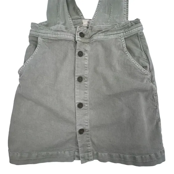 Free People‎ We The Free Women's Size 4 Green Mallory Jumper Overall Dress - Image 4