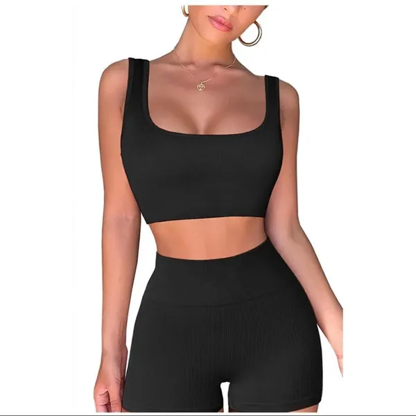 ✨ FAFOFA Workout Sets✨ Black Size L - Image 4