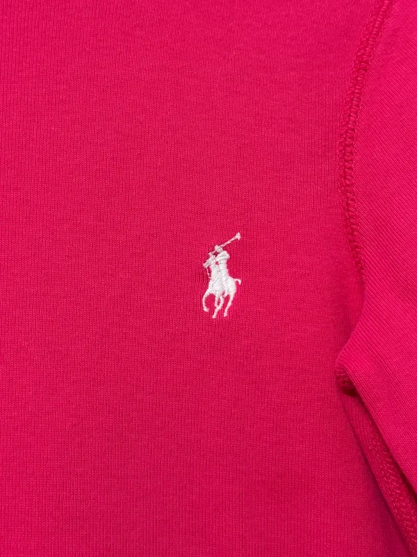 Ralph Lauren Pink Women’s Long Sleeve Shirt Size Large Cotton Knit Top Luxury - Image 5