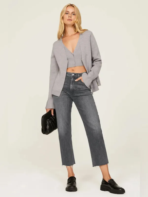 Citizens of Humanity Daphne Crop Jeans Washed Charcoal Gray - Image 14