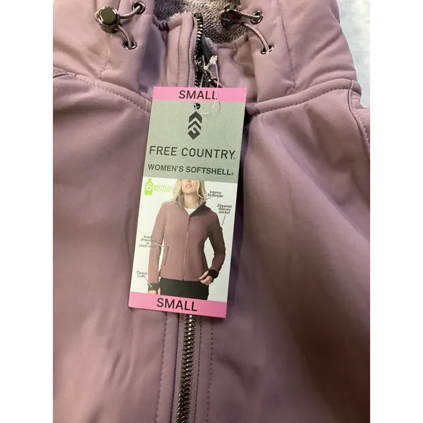 Free Country Women Softshell Jacket Vervain Purple Butterpile Fleece 583LOF5152S - Image 3