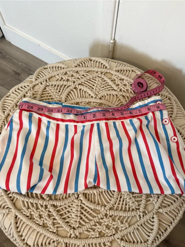 Mattel Red, Light Blue & White Striped shorts. - Image 10
