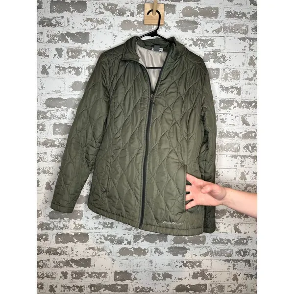 Eddie Bauer | women quilted full zip coat - Image 7