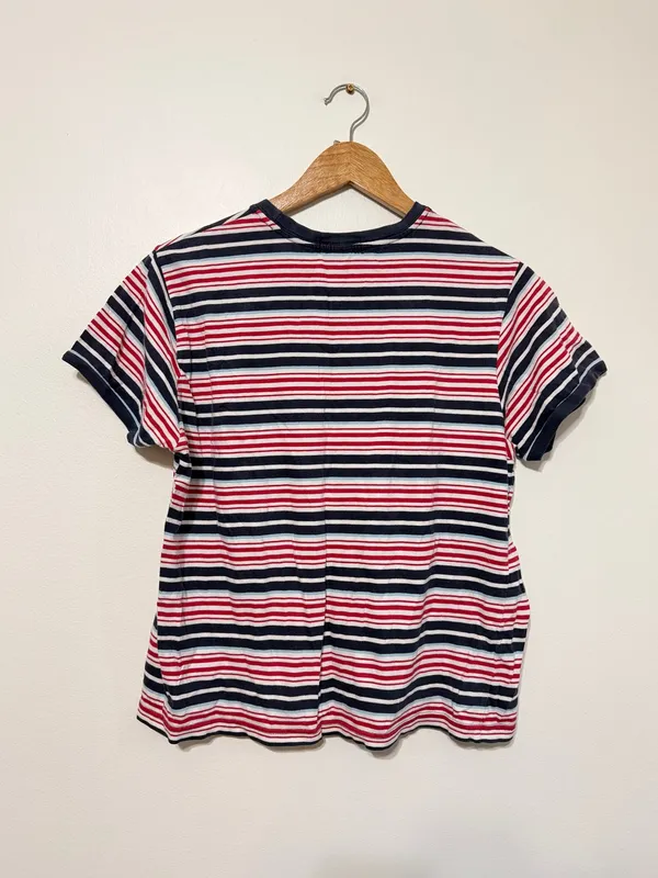 Ralph Lauren Striped Tee Size Medium Women’s Vintage Y2K Cotton Rugby USA Shirt - Image 9