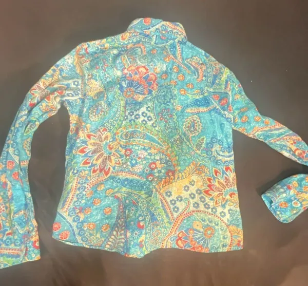 Lauren Ralph Lauren Paisley Print Button-Down Shirt - Image 9