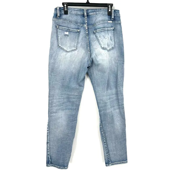 Kancan Size W 15 31 Distressed Blue Jean Denim Pants Skinny Fit Light Wash‎ - Image 2