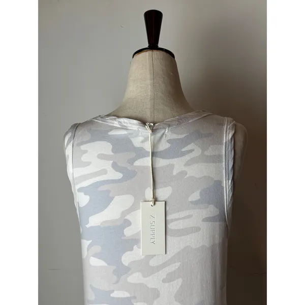 Z Supply Dress Women Medium Gray Camo Avery‎ Tank Mini NWT Athleisure Gorpcore - Image 13