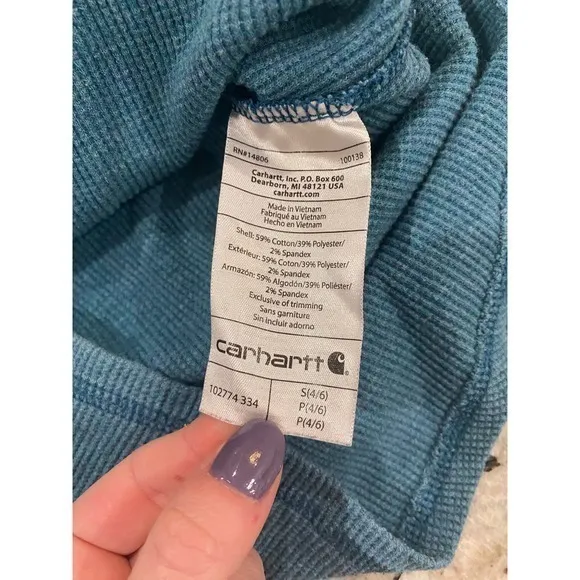 Carhartt‎ Women's Meadow Hoodie Teal in Size Small - Image 5