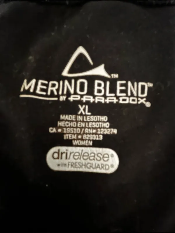 Paradox Black Base Layer Merino blend Leggings - Image 5