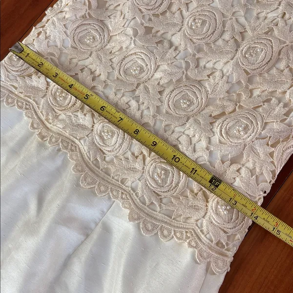 Silk wedding gown Size XS - Image 5