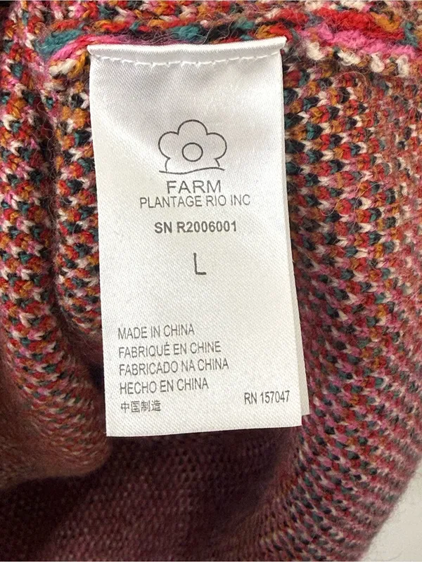 {L} Farm Rio Shell Jewel Tone Sweater Dress - Image 7