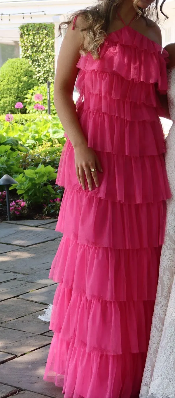 Revelry Carrie Tulle Dress - Malibu Pink - Image 3