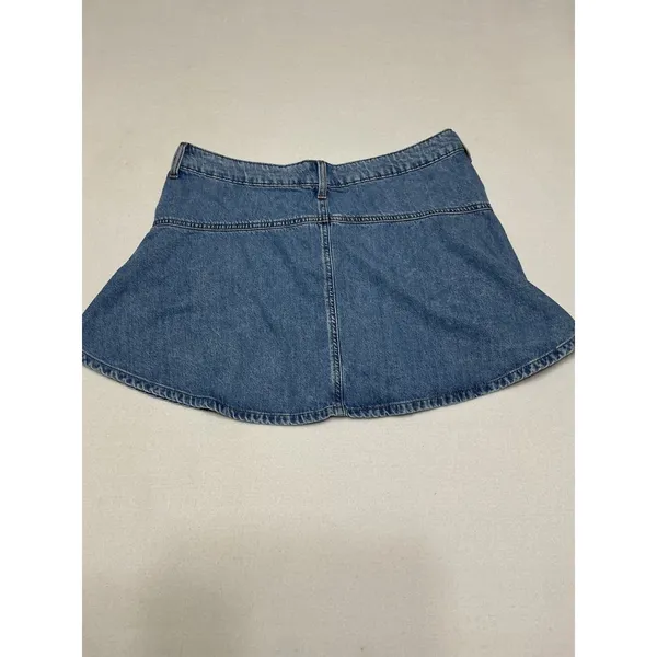 Universal Threads Denim Mini Skirt Womens 16 Blue Jean Y2K A-Line Flared Skater - Image 2