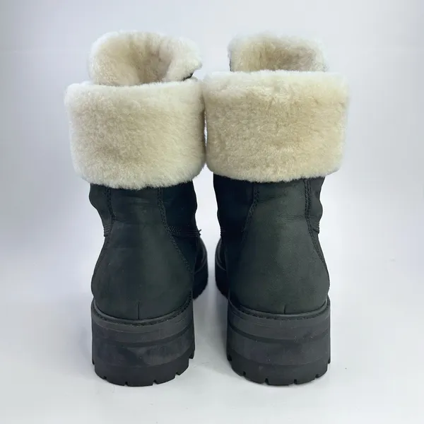 Timberland Courmayeur Valley Black Leather Lace Up Ankle Boots US 9 A1RPD Winter - Image 11