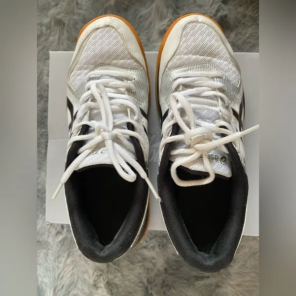 Asics Women’s Black and White Athletic Shoes - Image 7