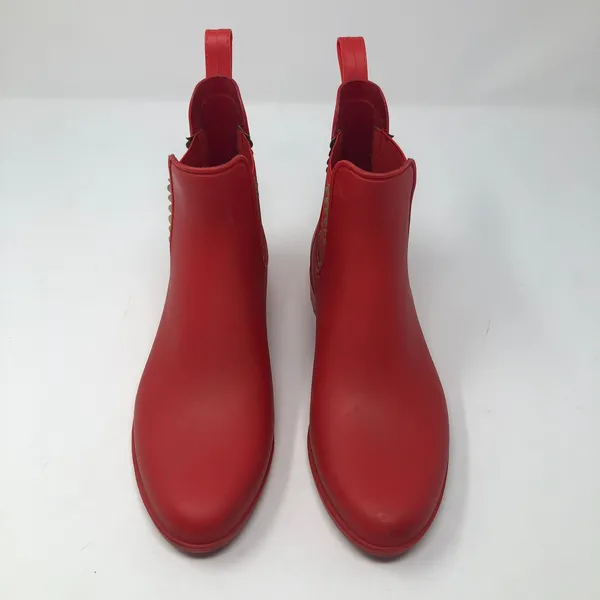 Jack Rogers Sallie Slip-On Red Rain Booties - Image 6