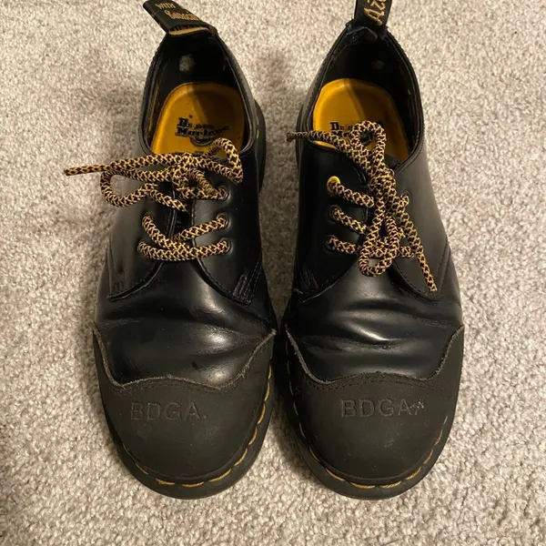 Dr Martens x Bodega 1461 Black Leather‎ Shoes Hidden In Plain Sight Womens 7 USL - Image 7