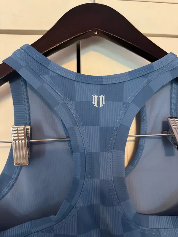 Blue Checkered Active Set Size XS - Image 3