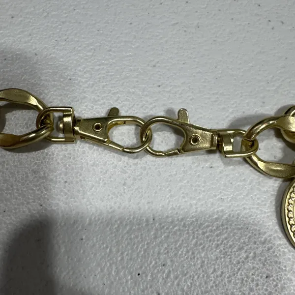Womens Gold Tone Medallion Chunky Chain Link Belt 41" Long Y2K Party Fashion - Image 9