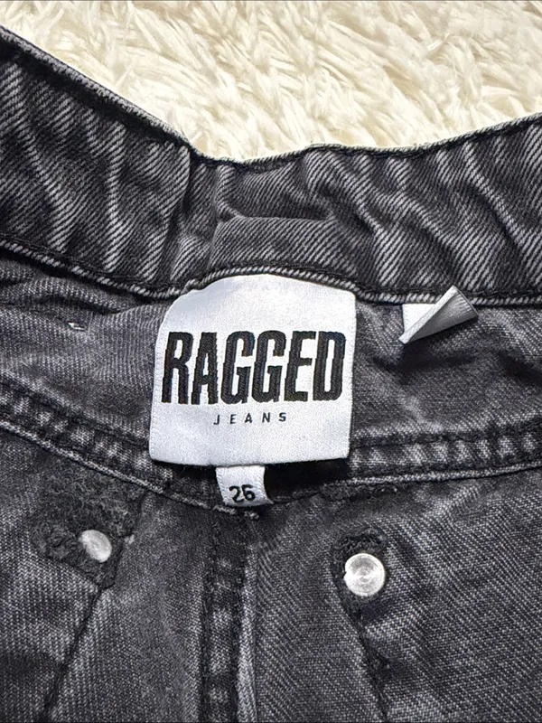 The Ragged Priest Women's Jeans in Charcoal Black - Image 4