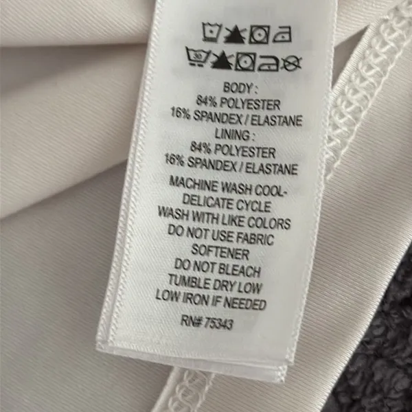 Sincerely Jules Golf & Tennis White Zebra Print Racerback‎ Athletic Tank Top XS - Image 4