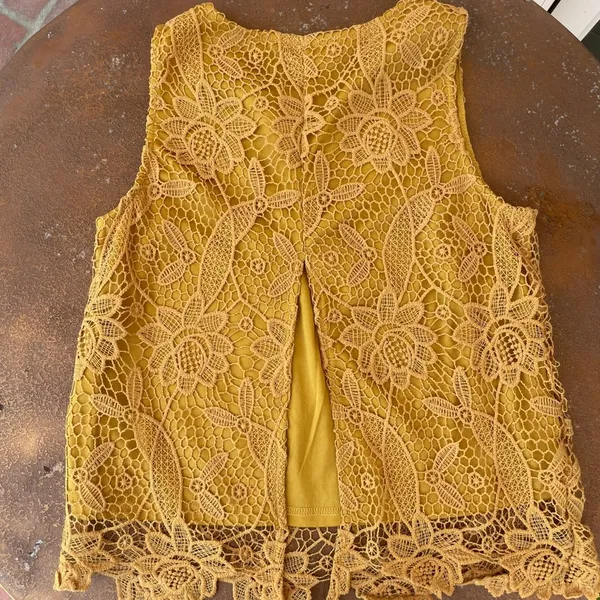 San souci mustard blouse - Image 2