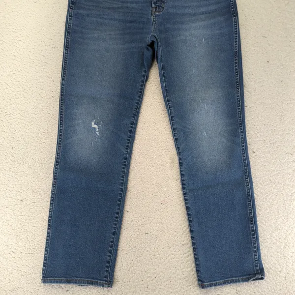J.Crew High-rise Vintage Straight Leg Jeans Distressed AN018 Women's 31‎ Stretch - Image 4