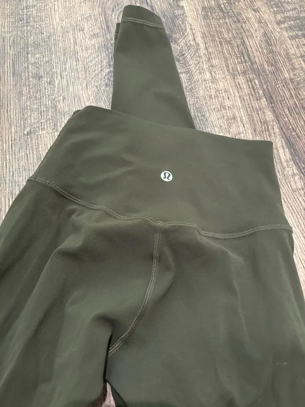 lululemon high rise align leggings 25” in dark olive - Image 3