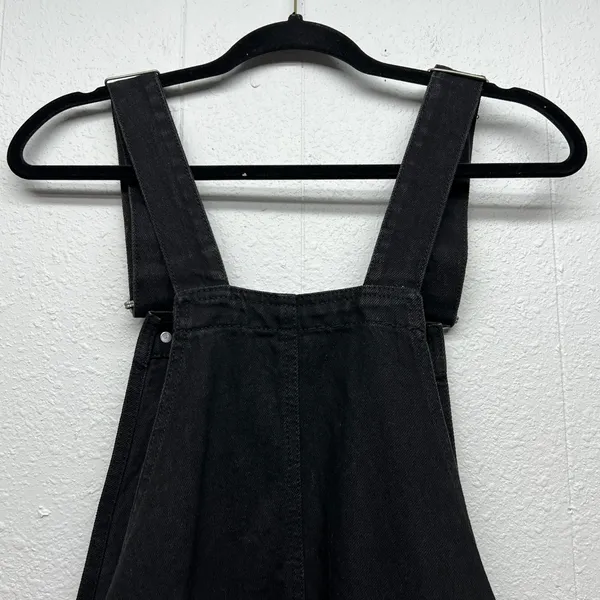 ASOS Womens Black Denim Overalls Small 100% Cotton Farm Country Rodeo Cowgirl - Image 8