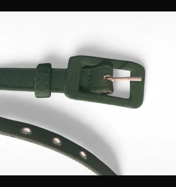 Dark green fabric belt Size 24 - Image 2