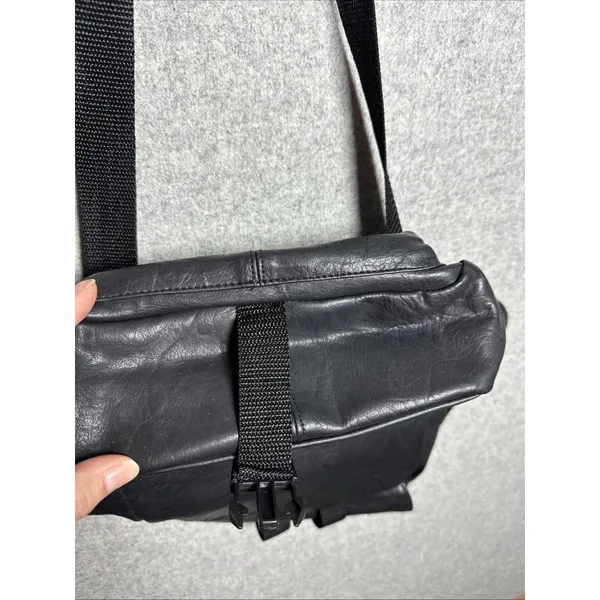 Vintage Totes‎ Shoulder Bag Purse Black 90s Pockets Zip Adjustable Travel 90s - Image 15