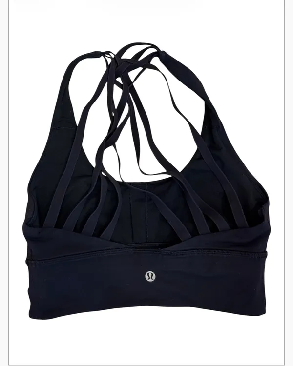 Lululemon Free to be Moved Strappy Racerback Sports Bra S 4 Black - Image 3