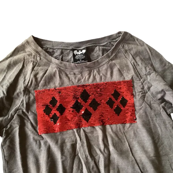 Batman Harley Quinn Gray Sweatshirt Size M - Image 2