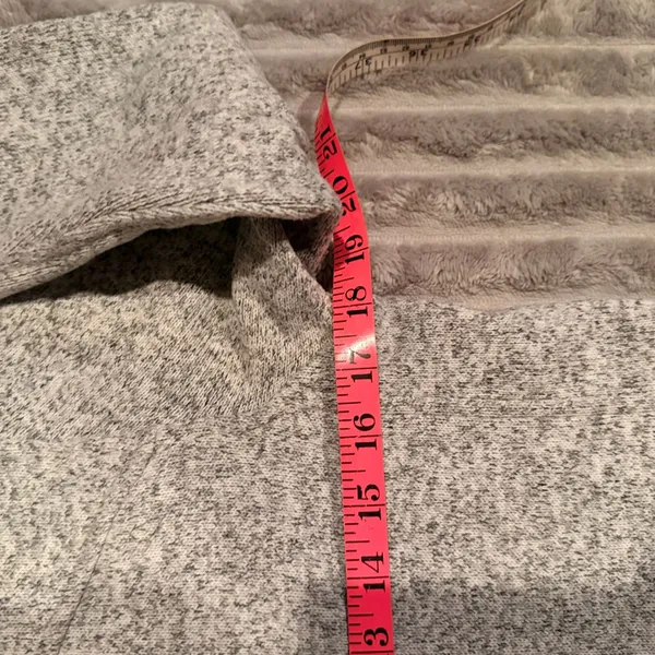 Lululemon Fleece and Thank You Pullover Hoodie Half Zip Heathered‎ Grey Size 6 - Image 7