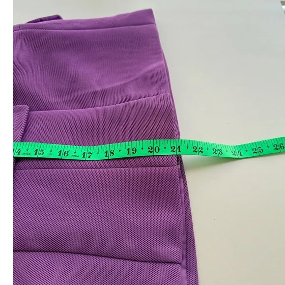 Liz Claiborne Double Breasted Blazer Sz S Purple Textured‎ Business Office Siren - Image 10
