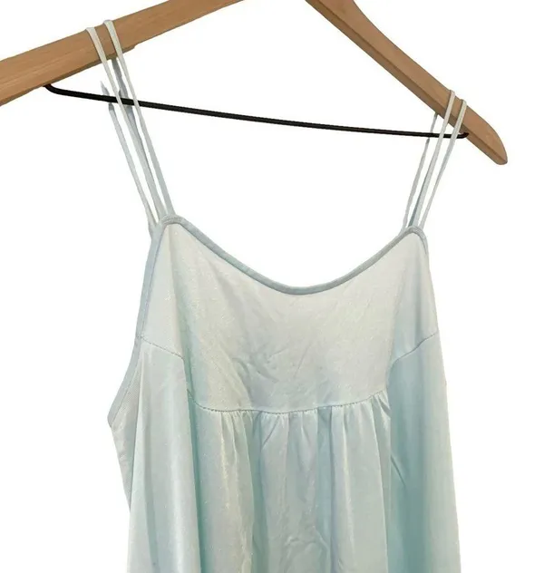 Women’s Vintage Montgomery Ward blue slip nightgown size medium - Image 2