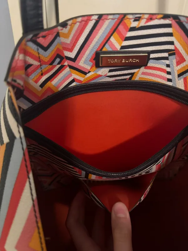 Tory Burch Colorful Tote Bag Purse - Image 7