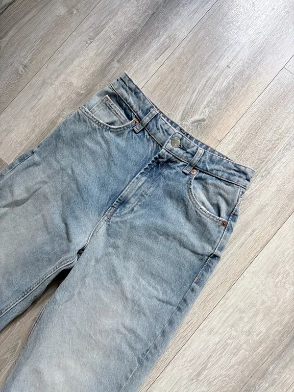 ZARA Straight Leg Denim Jeans - Image 2
