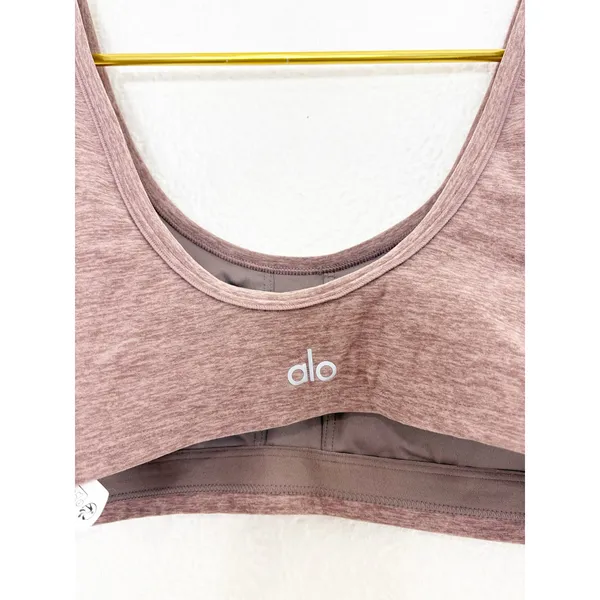 Alo Alosoft Center Stage Bra Size Medium Maeve Pink Sportsbra Workout - Image 11