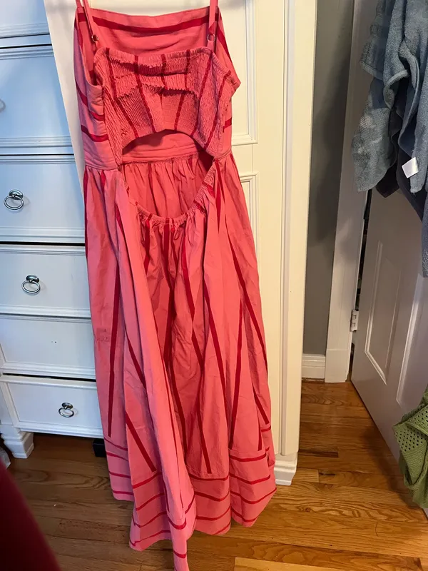 Pink & Red Maxi Dress - Image 3