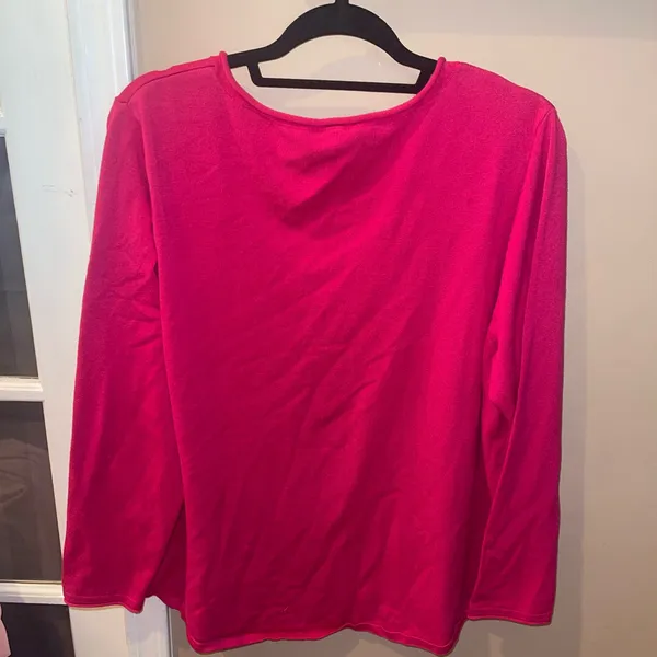 Chico's pink lightweight v-neck sweater top shirt woman’s size XL - Image 3