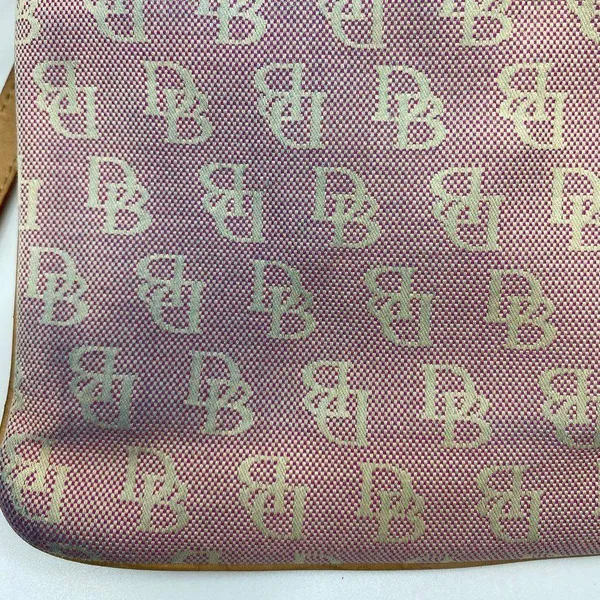 Dooney & Bourke Light Red Tan Fabric Crossbody Bag - Image 7