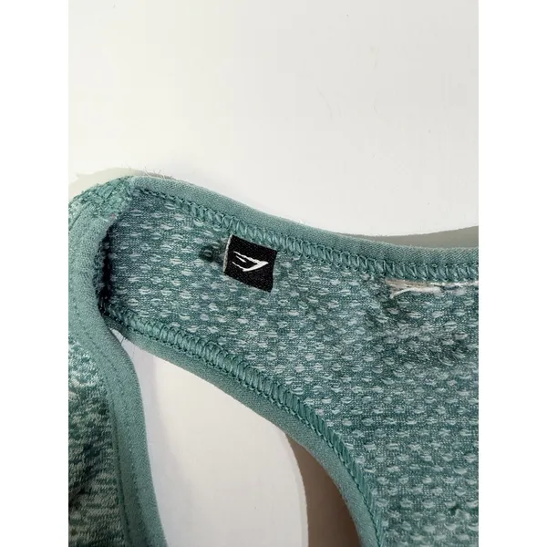 Gymshark Vital Seamless Sports Bra Teal Marl Racerback Small‎ (Estimated) - Image 3