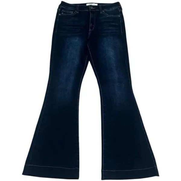 KanCan Parker High Rise Trouser Flare Dark‎ Wash Capsule Comfort Rodeo 9/28 - Image 6