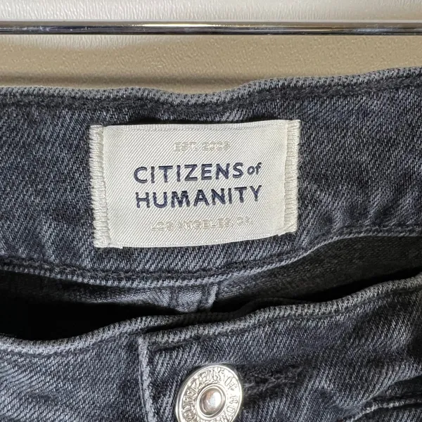 Citizens of Humanity Emmanuelle Slim Bootcut Jeans Faded‎ Black Size 28 Boho - Image 5