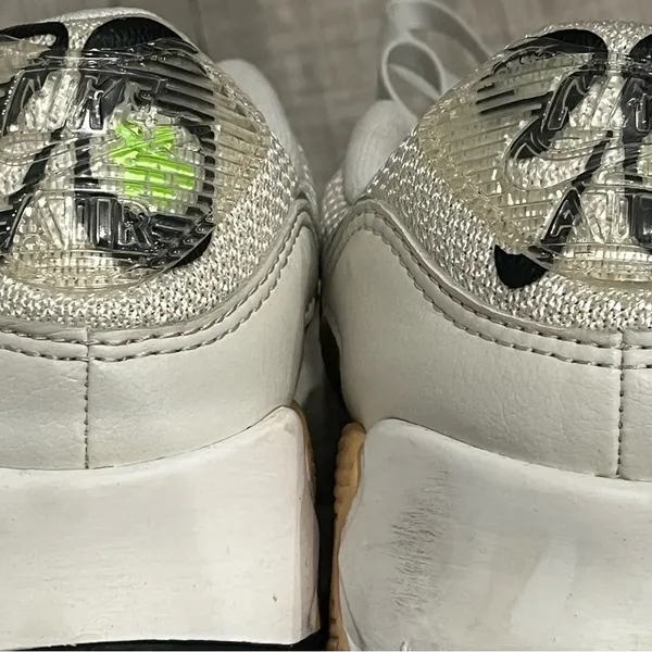 Nike Air Max 90 BRAND NEW!!! White Green Womens Sneakers Size 8 - Image 3
