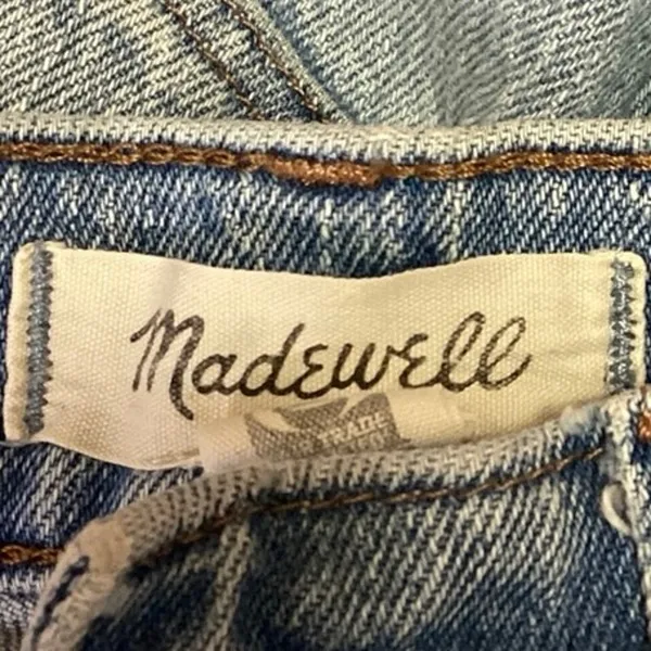 Madewell Women's Blue High Rise Straight Leg Relaxed Stretch Denim Jeans Size 24 - Image 4