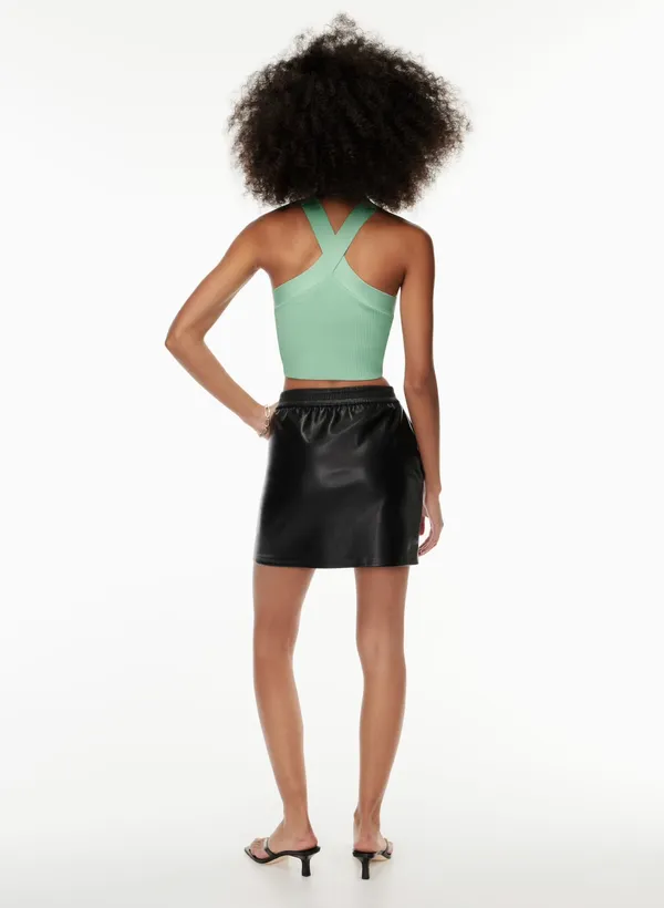 Aritzia Sculpt Knit Criss Cross Cropped Tank - Image 2