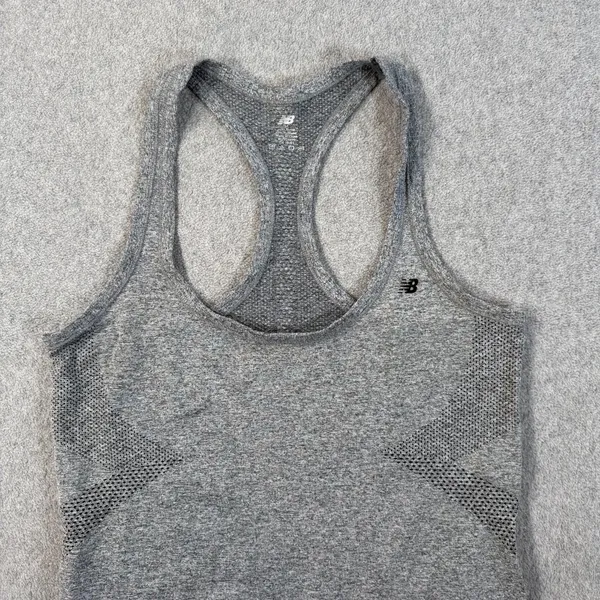 New Balance Gray Racerback Tank Top Women's Medium Running Active Gym Workout - Image 2