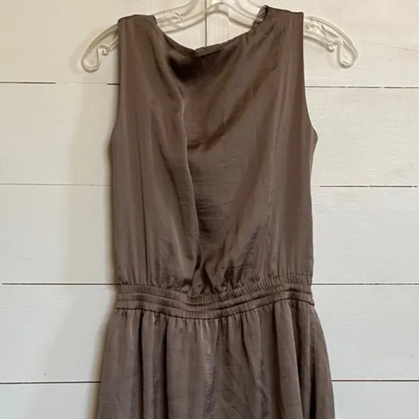 Vince Camuto Womens Taupe Brown Cowl Neck Sleeveless Dress‎ Size 2 VC2L70 - Image 7